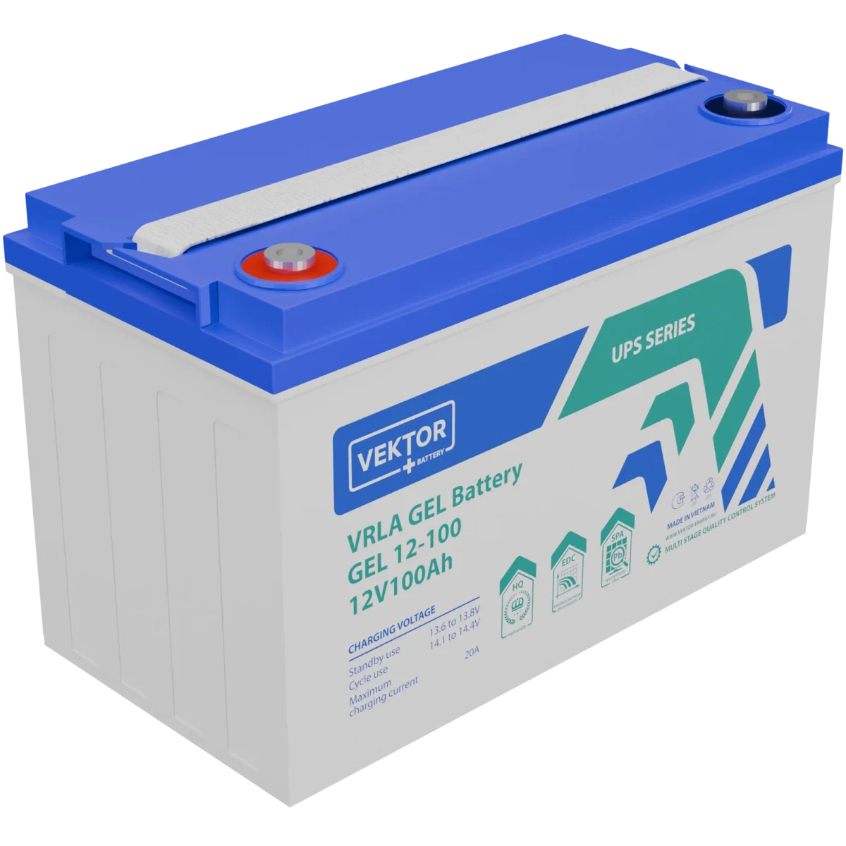 Аккумулятор VEKTOR GEL 12-100 (12В | 100Ач) — изображение 1