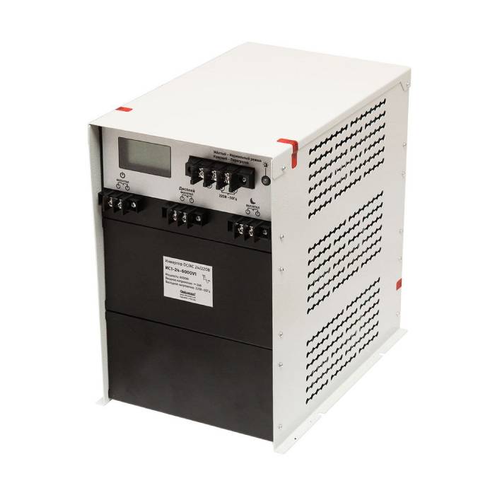 ИС1-24-6000У1 инвертор DC-AC (24В | 6000Вт) ИС1-24-6000У1 инвертор DC-AC (24В | 6000Вт)