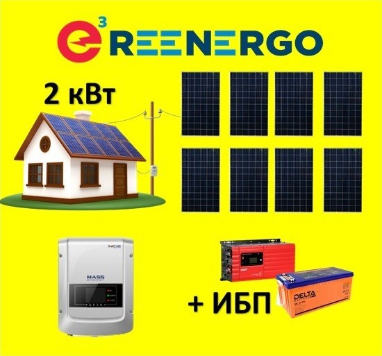 Сетевая солнечная электростанция Reenergo